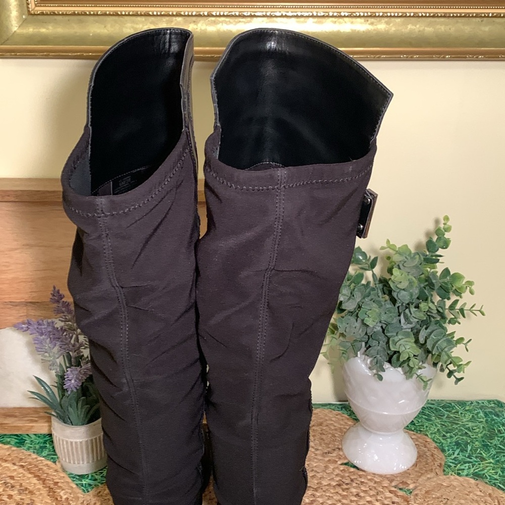 Vince Camuto Black Over the Knee Boots Sleek and Versatile - Picture 7 of 15